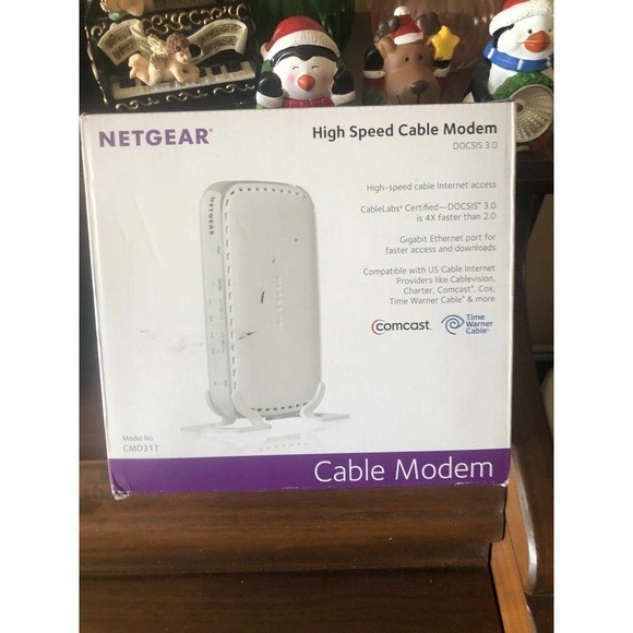 New NETGEAR CMD31T-100NAS High Speed Cable Modem DOCSIS 3.0 External Port IPv6 - Picture 7 of 12
